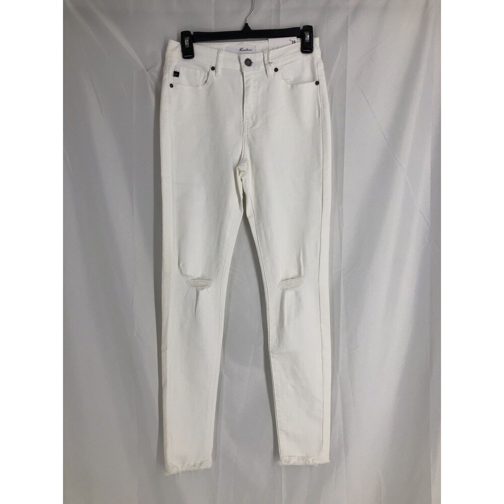 KanCan Women’s White High Rise Super Skinny Jeans Denim Stretch Size 7